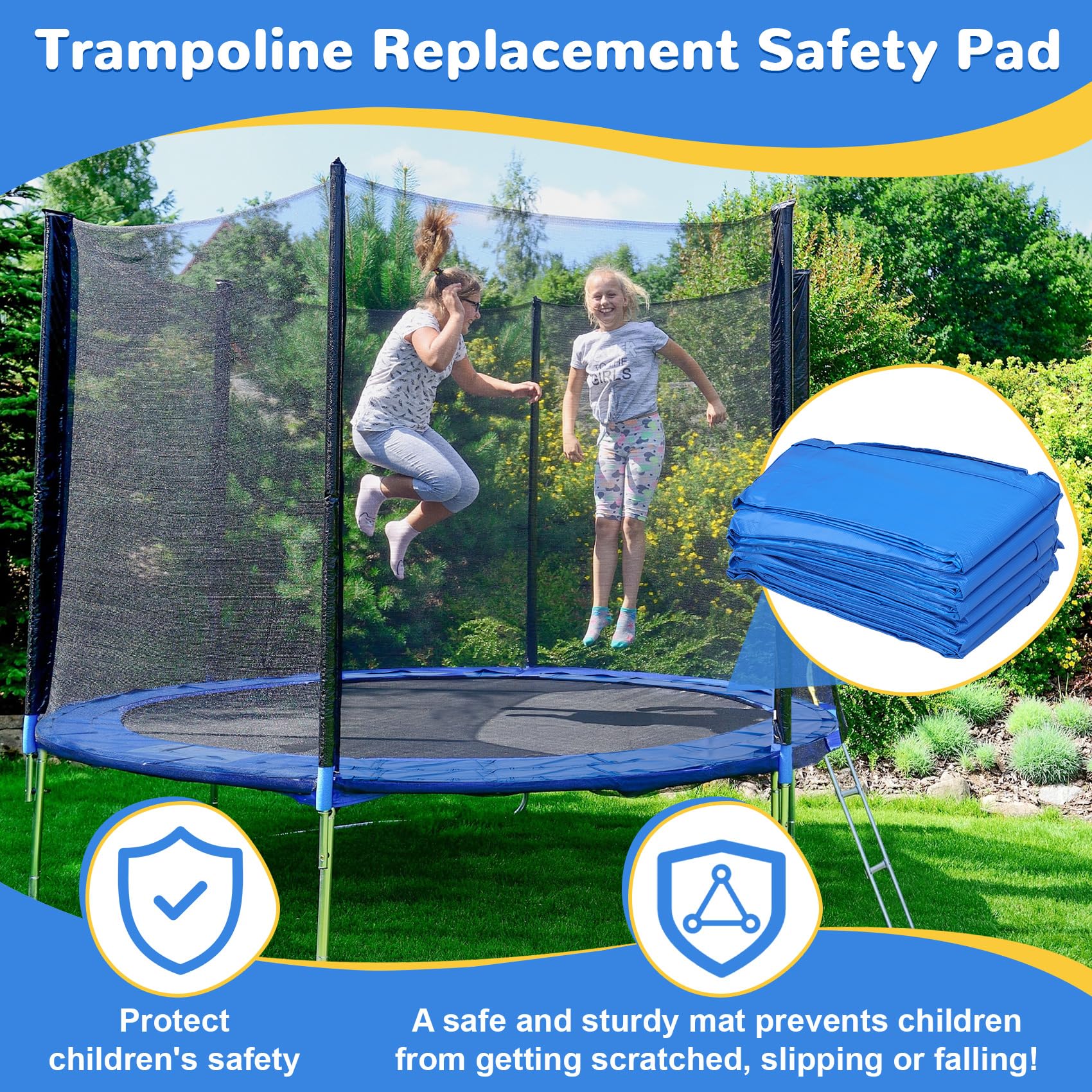 Trampoline Pad Replacement, 6F - Trampoline Spring Cover reseña y precio