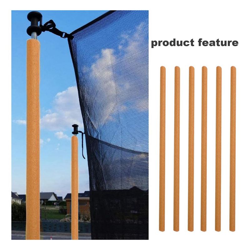 6Pcs 35.4In Trampoline Pole Fo - Trampoline Spring Cover reseña y precio