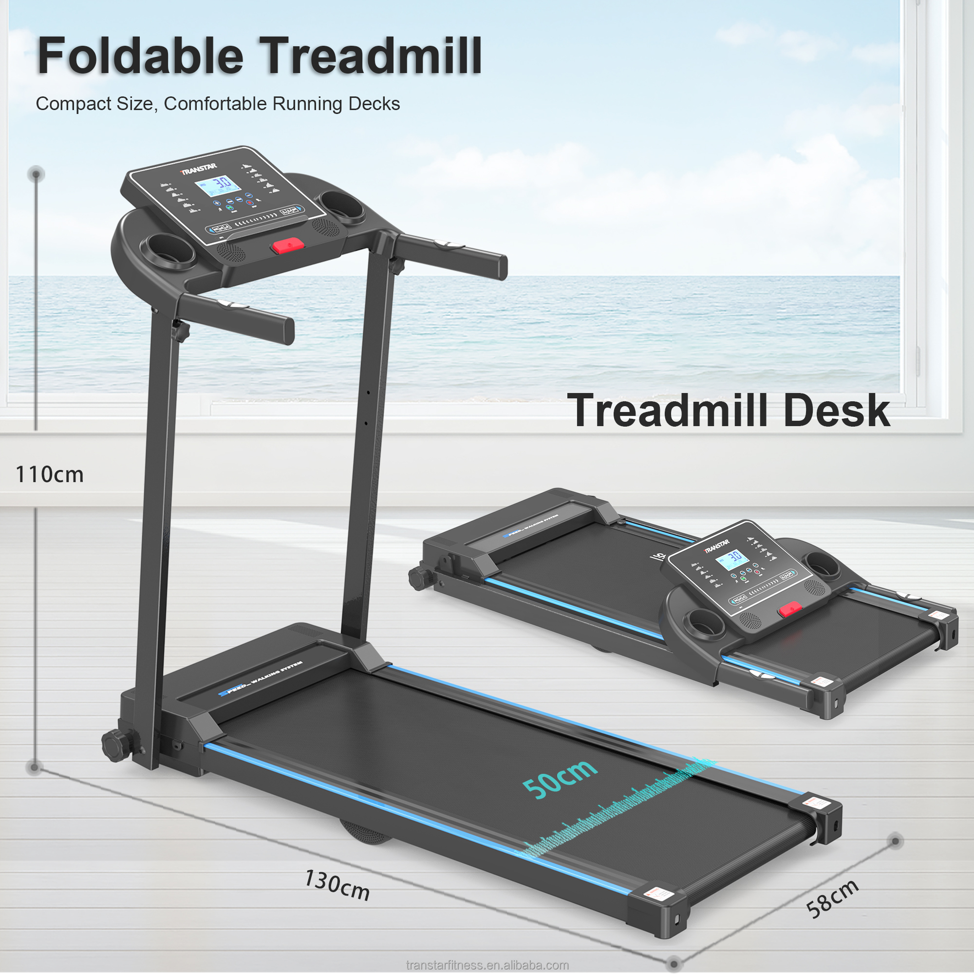 2.5HP Motor Foldable Electric  - Sports Equipment At Home reseña y precio