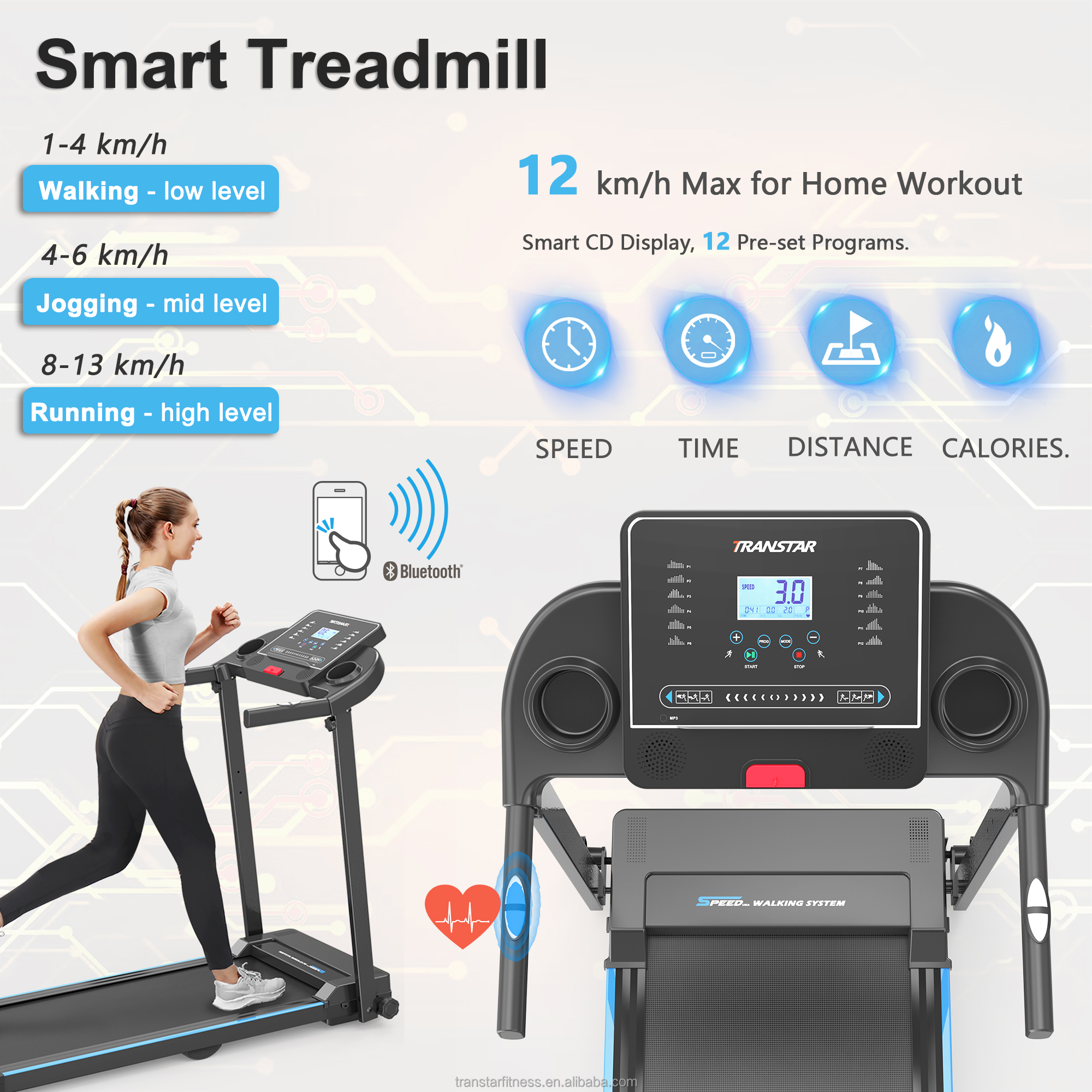 2.5HP Motor Foldable Electric  - Sports Equipment At Home reseña y precio