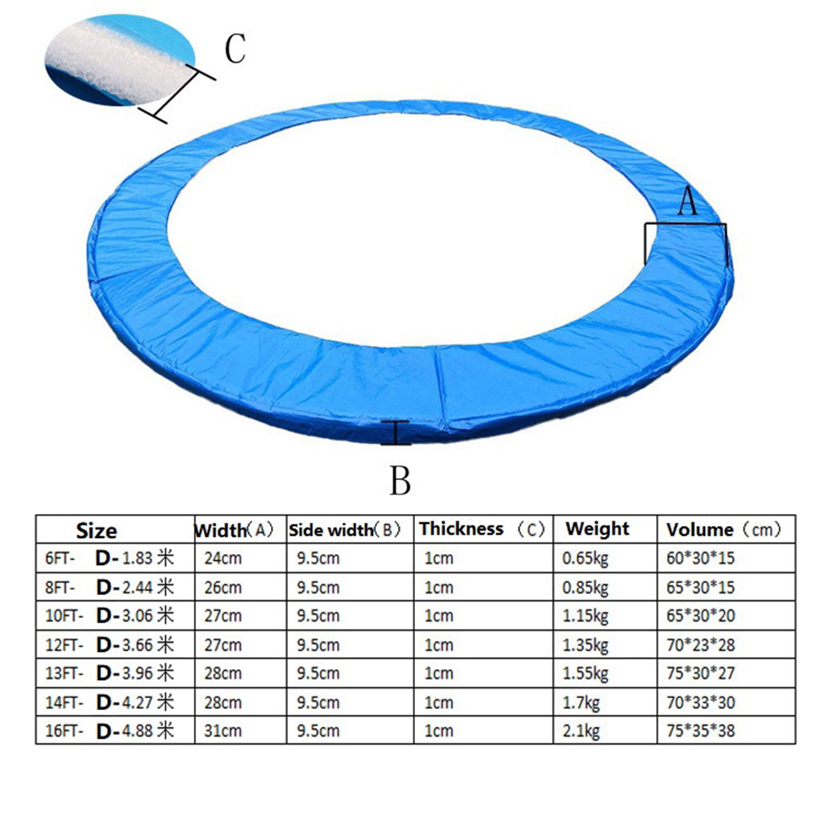 Jumping Bed Cover Waterproof S - Trampoline Spring Cover reseña y precio