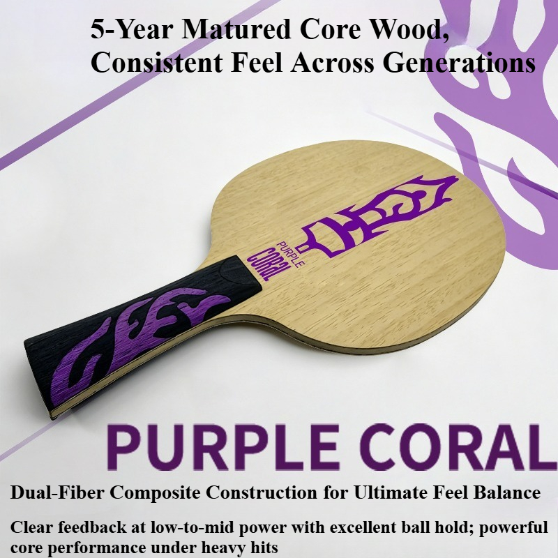 Meteor Purple Coral Table Tenn - Table Tennis Paddle reseña y precio