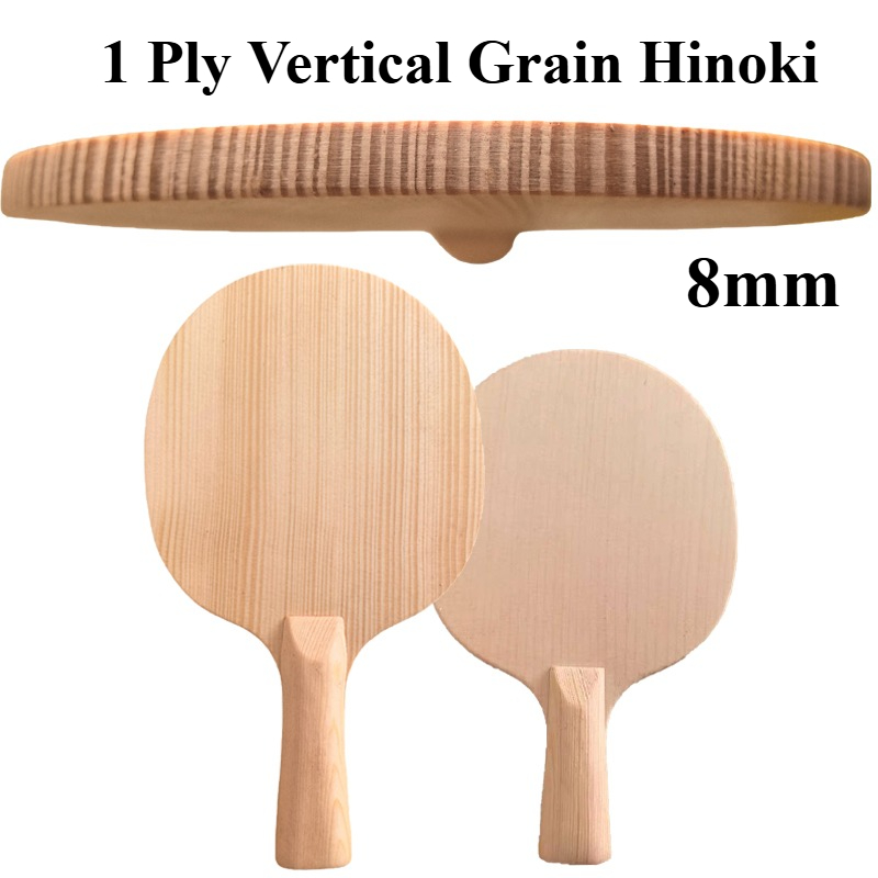 1-Ply 8mm Vertical Grain Hinok - Table Tennis Paddle reseña y precio