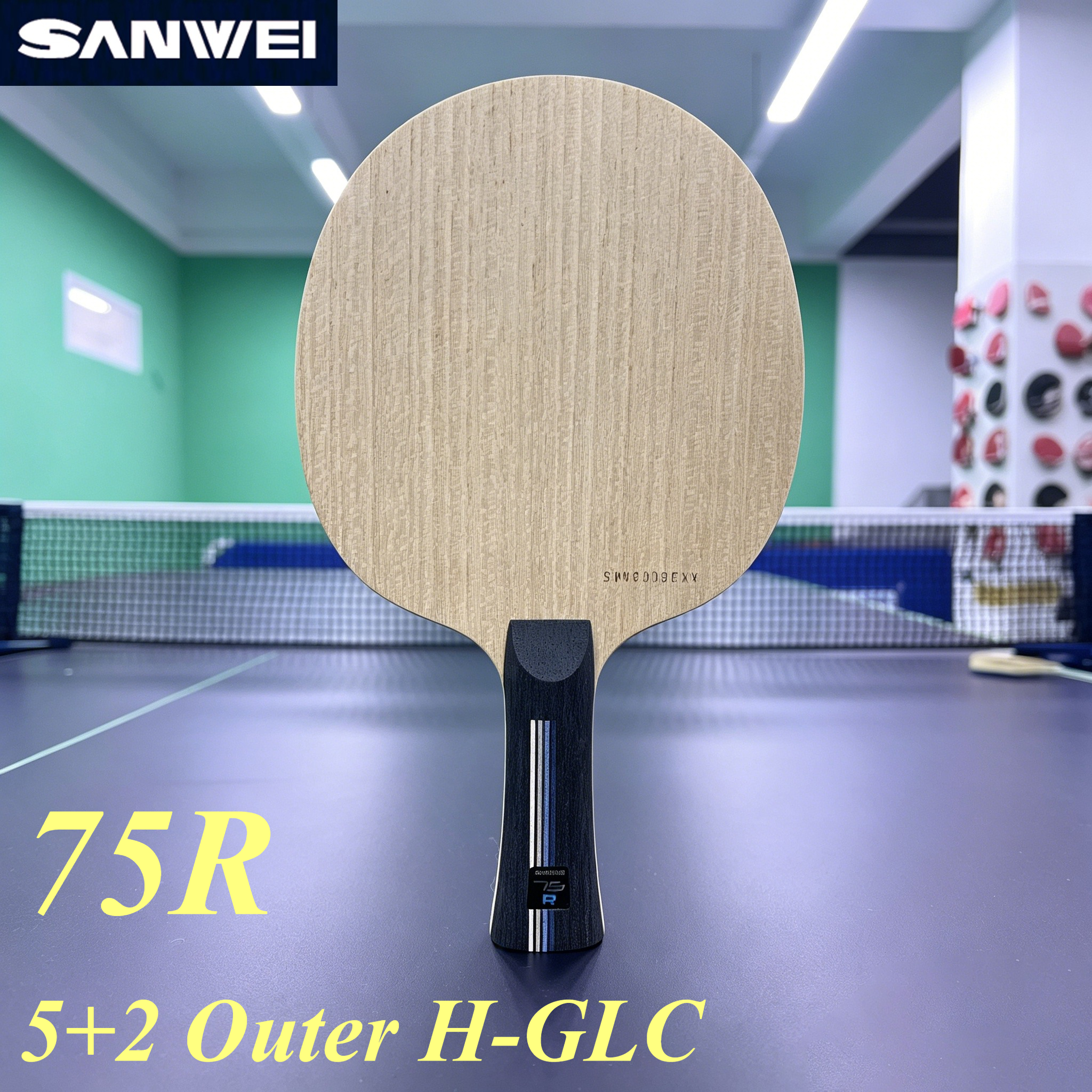 SANWEI 75R 5+2 Outer H-GLC Tab - Table Tennis Paddle reseña y precio
