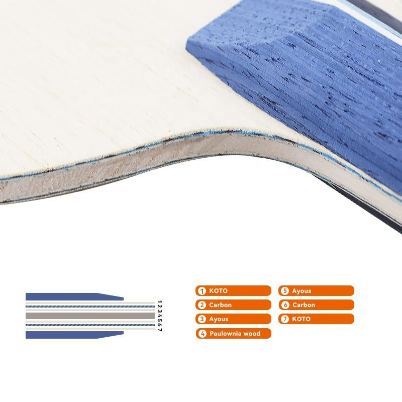1PCS Blue Carbon Fiber Table T - Table Tennis Paddle reseña y precio