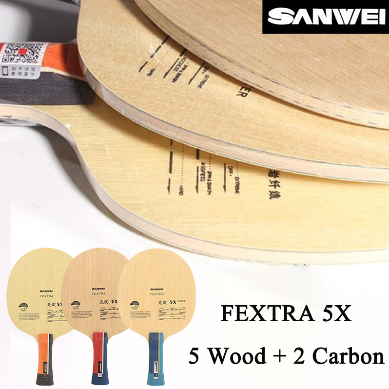 SANWEI FEXTRA 5X Blue/Yellow A - Table Tennis Paddle reseña y precio