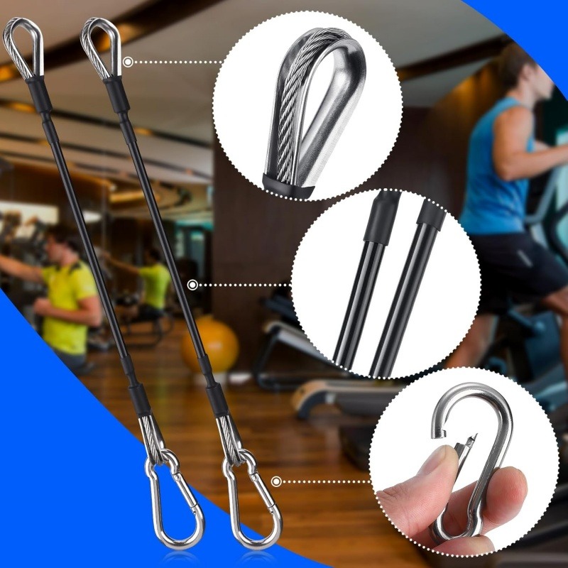 1/2Pcs 25cm Gym Cable Extensio - Sports Equipment At Home reseña y precio